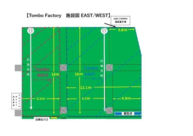 TomboEAST・WEST施設図